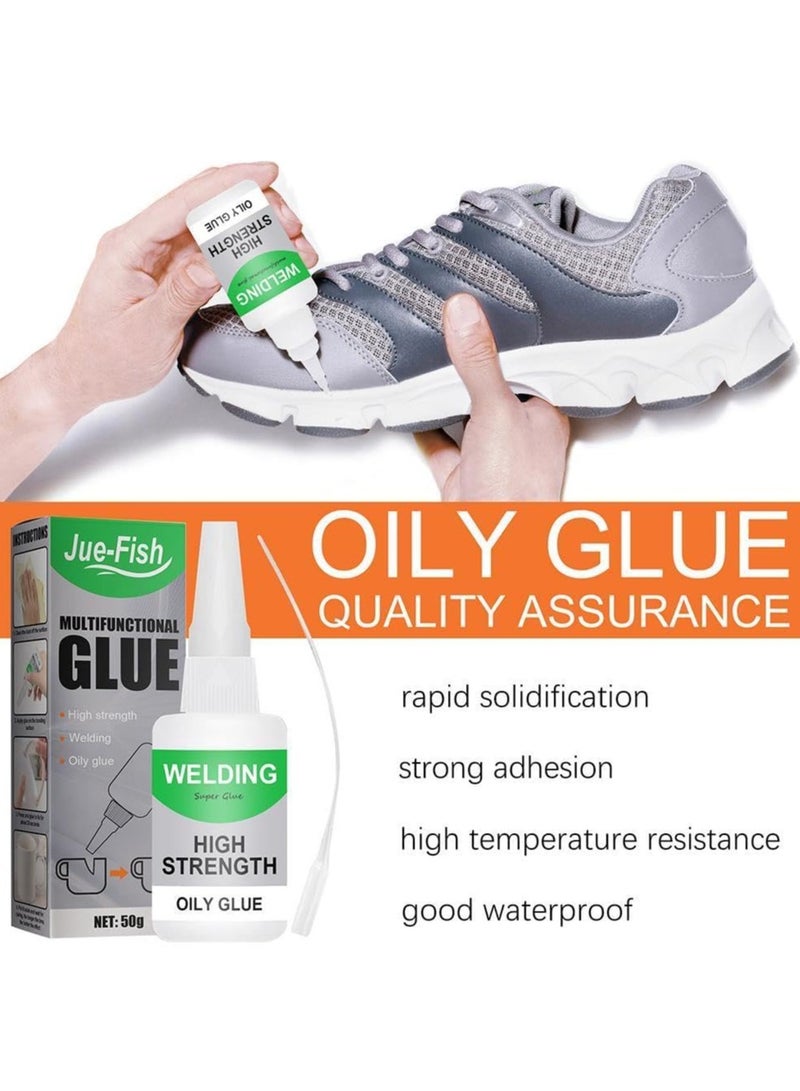 Jue Fish Glue, Jue Fish Multifunctional Glue, Jue-Fish Welding High-Strength Oily Glue, Jue Fish Multifunctional Glue, Uniglue Universal Super Glue Welding High-Strength Oily Glue (5 Pieces)