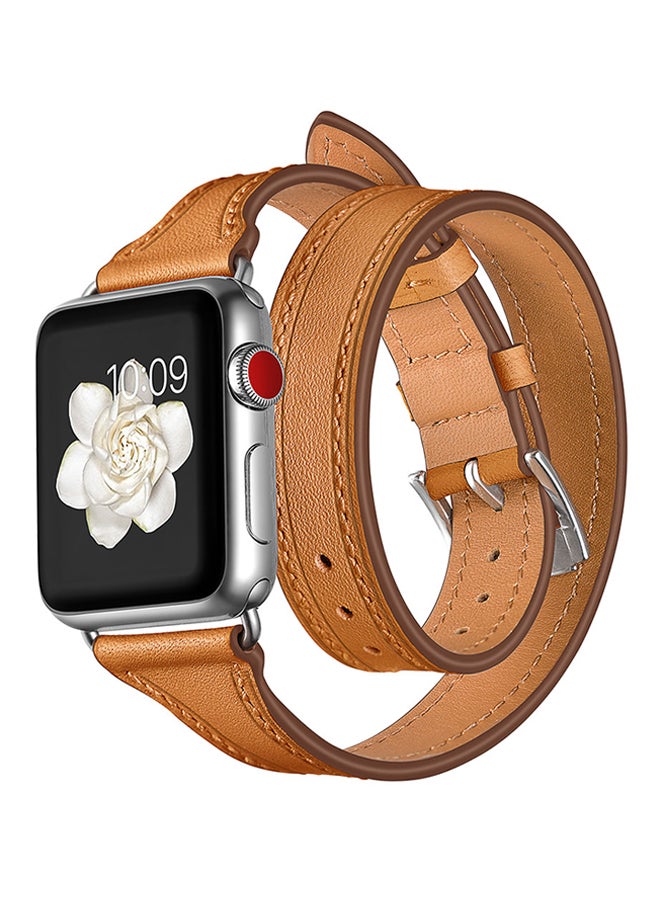 Replacement Band For Apple Watch Series 3/2/1 Brown