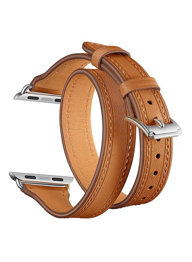 Replacement Band For Apple Watch Series 3/2/1 Brown