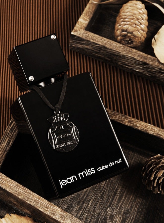 JEAN MISS Men's Black Knight Eau de Parfum 100ml – Classic Woody Fragrance, Long-Lasting Scent, Custom Elegant Packaging Perfume