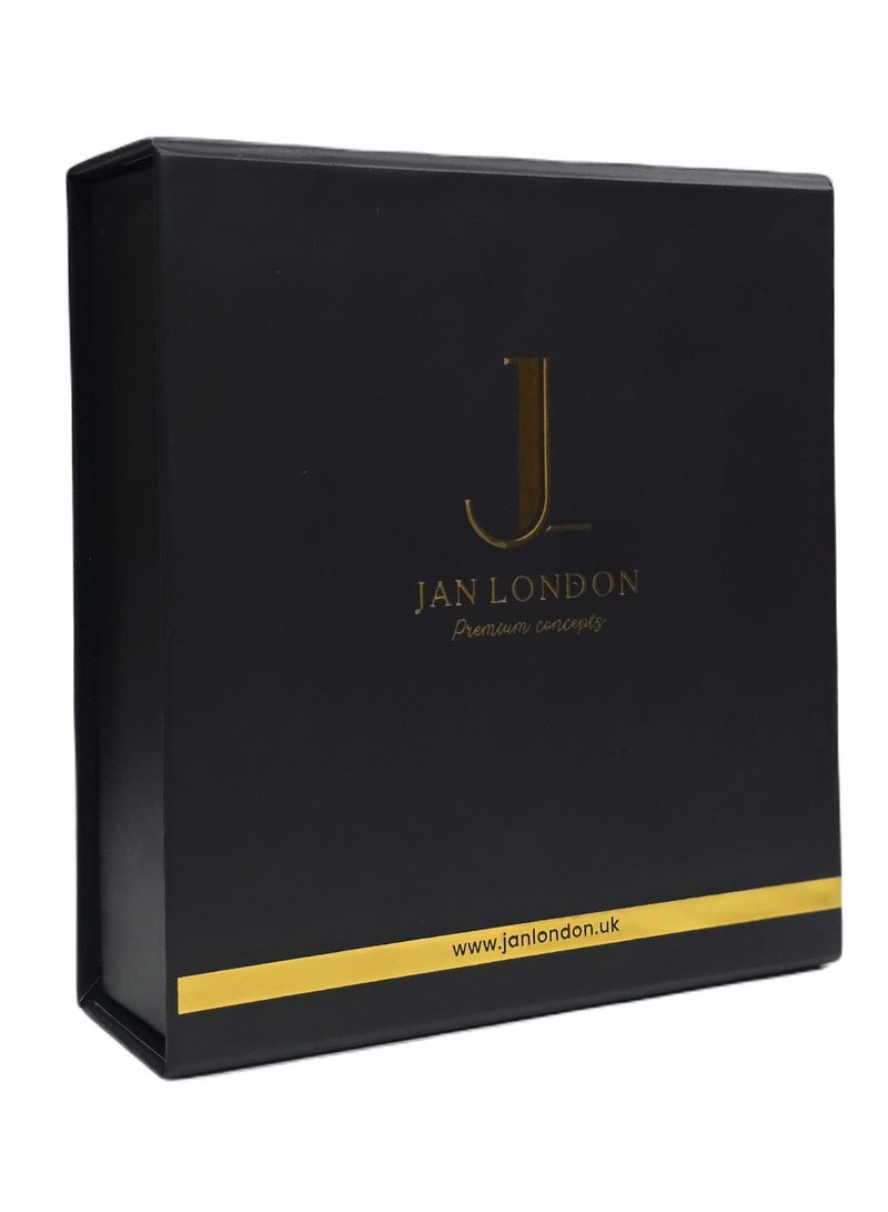 JAN LONDON Premium Concepts Gift Set: Luxurious AYUB EDP Perfume 50ml, Portable Roll on Attar 10ml, and Deeply Nourishing Oud Island Body Butter 50ml – The Ultimate Fragrance and Skincare Experience