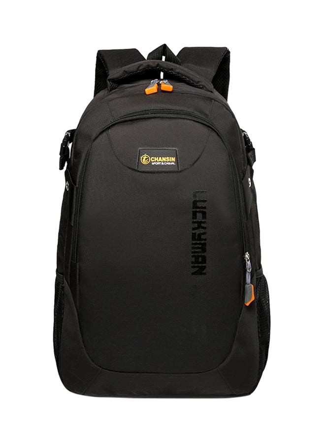 Canvas Zipper Backpack Black