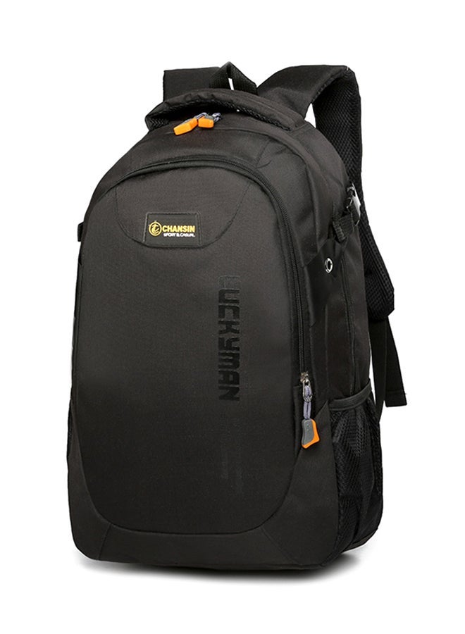 Canvas Zipper Backpack Black