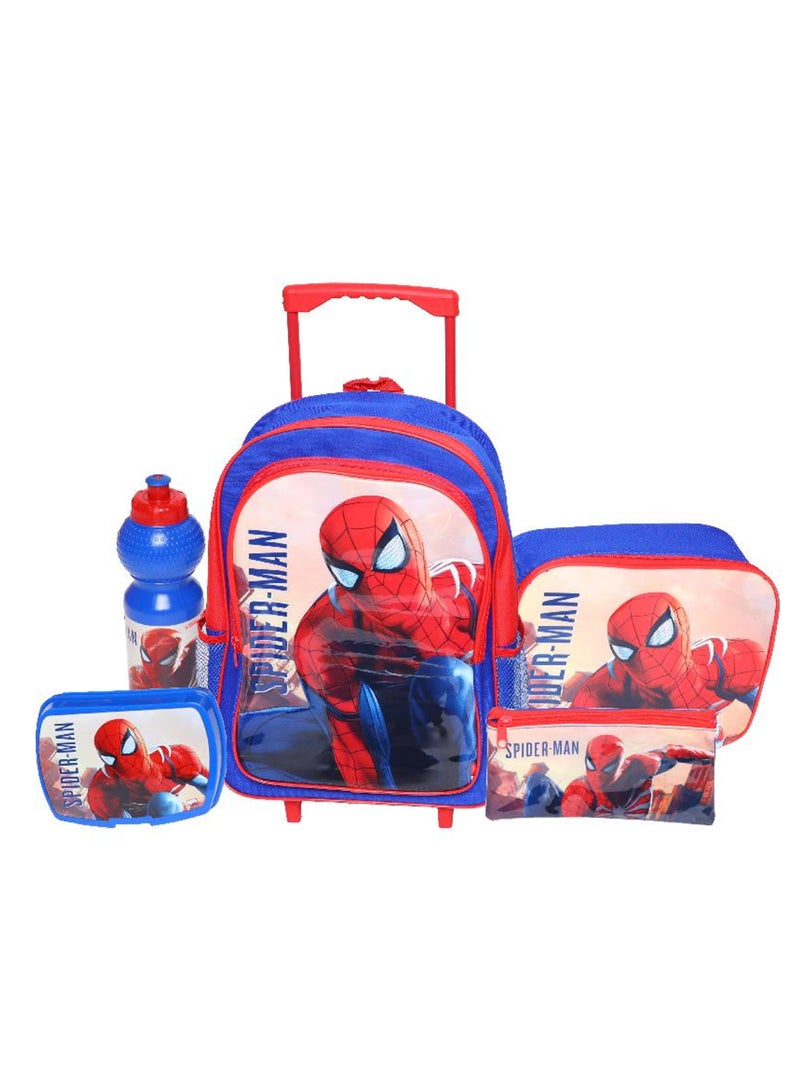 Marvel Spider-Man 5-in-1 Value Set Trolley Bag with Accessory