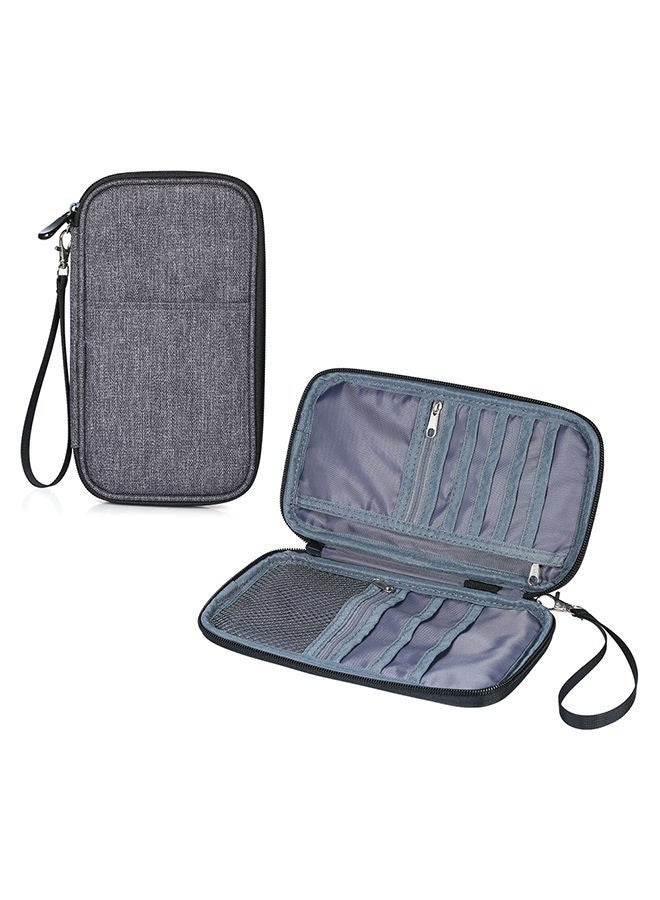 Light Weight Passport Holder Wallet Grey