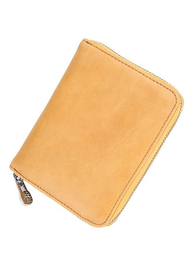 Zip Around Wallet Yellow