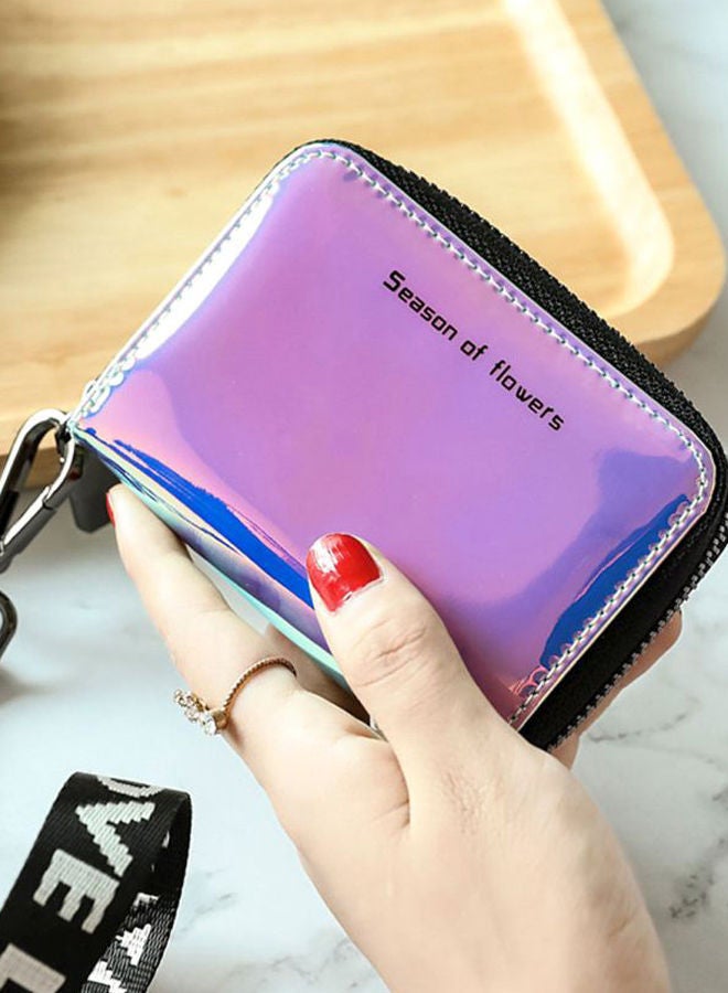 Zip Around Wallet Purple/Black