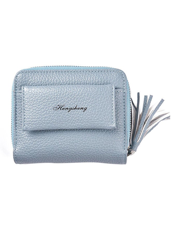 Multifunctional Leather Wallet Blue