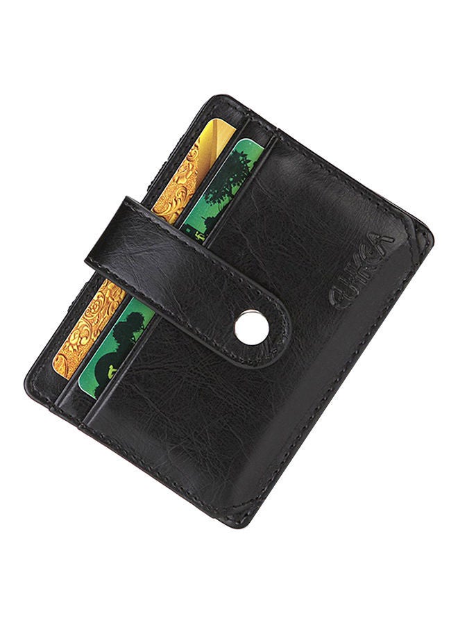 Square Shaped Creative Wallet Black