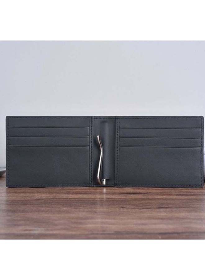 Bi-Fold Leather Men's Wallet Black