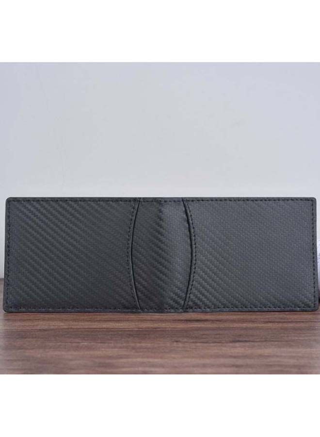 Bi-Fold Leather Men's Wallet Black