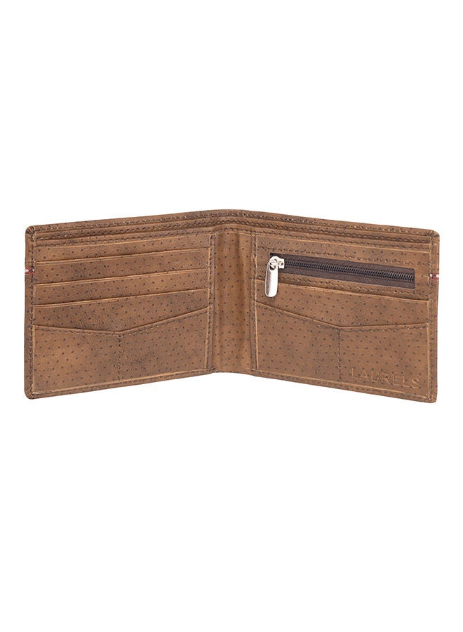 Mayhen Bi-Fold Wallet Tan/Red