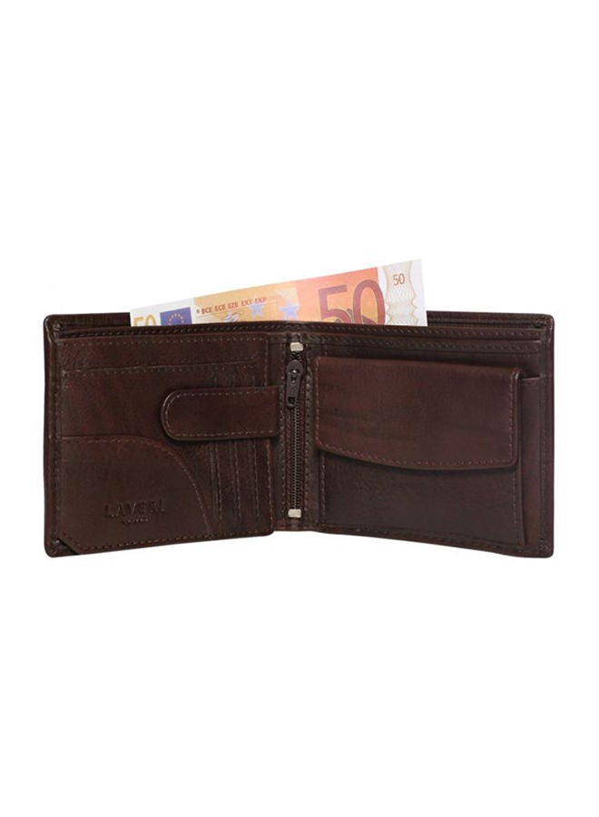 Genuine Leather Designer Wallet Brown