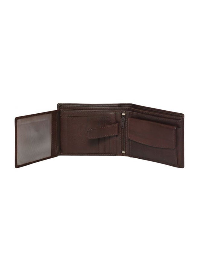 Genuine Leather Designer Wallet Brown