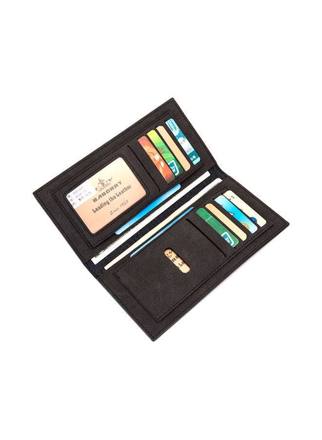 Leather Multi-Function Wallet Black