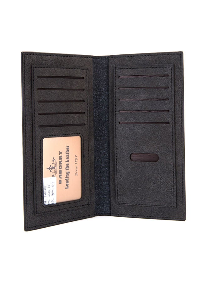 Leather Multi-Function Wallet Black