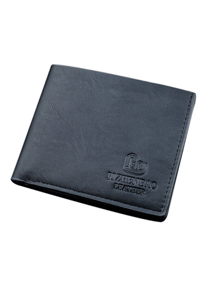 Vintage Slim Bi-Fold Wallet Black