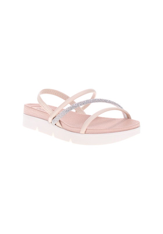 Beira Rio Ladies Flat Sandals Cream | Made In Brazil