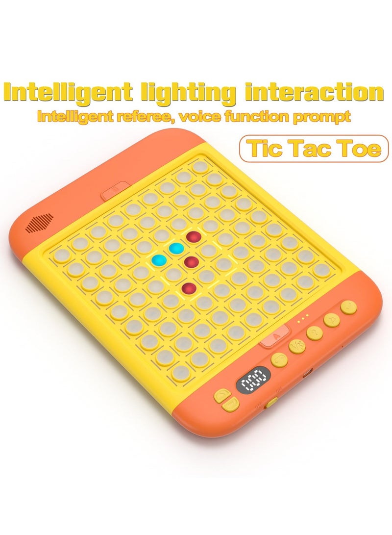 Puzzle Game, Smart Board Games, Built-in 11 Games including Connect 4, Checkers, Tic Tac Toe, AI Electronic Board Game for 1-2 Players, Kids Aged 3+, Wonderful Kids Games for Family Night and Birthday Gifts