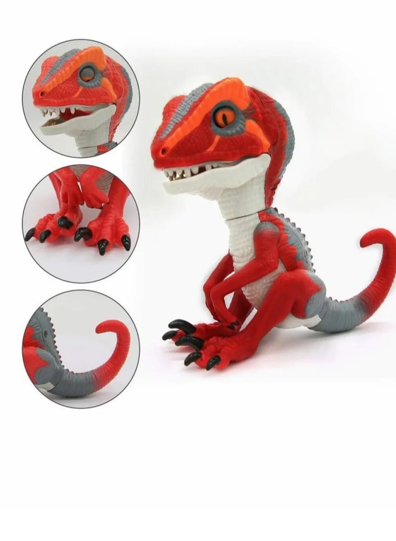 Dinosaur Toy Untamed T-Rex, Interactive Collectible Dinosaur Fingerlings Mini Gifts, for Birthday Gifts Boys Girls (Red)