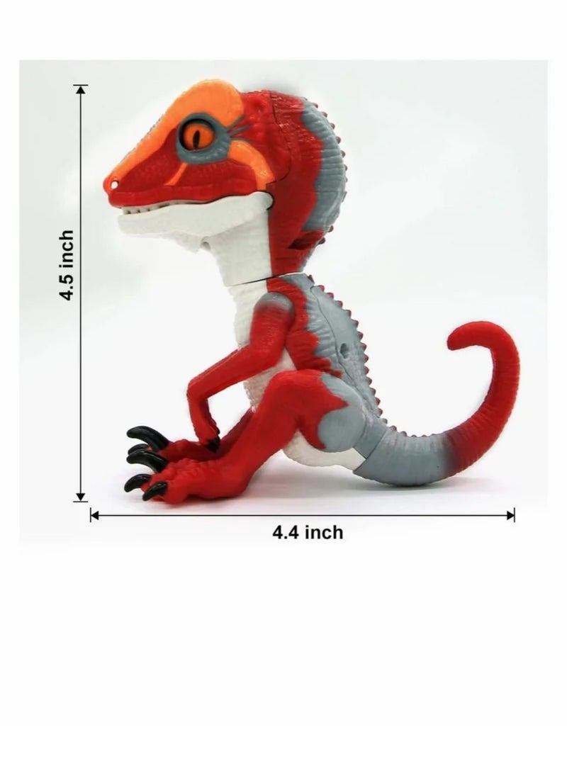 Dinosaur Toy Untamed T-Rex, Interactive Collectible Dinosaur Fingerlings Mini Gifts, for Birthday Gifts Boys Girls (Red)