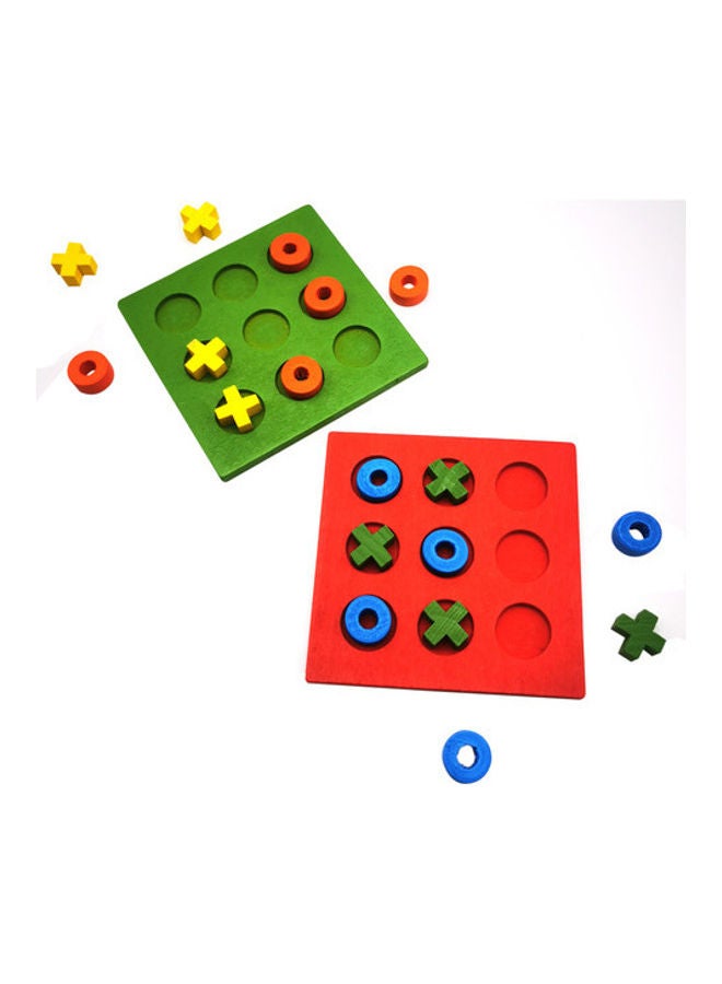 Pack Of 2  Tic Tac Toe Puzzle Board Game  Toy