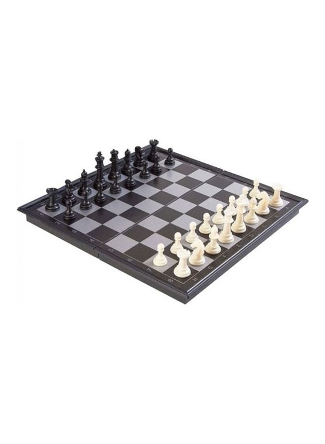 Magnetic Folding Chess Game - Black/White 25cm