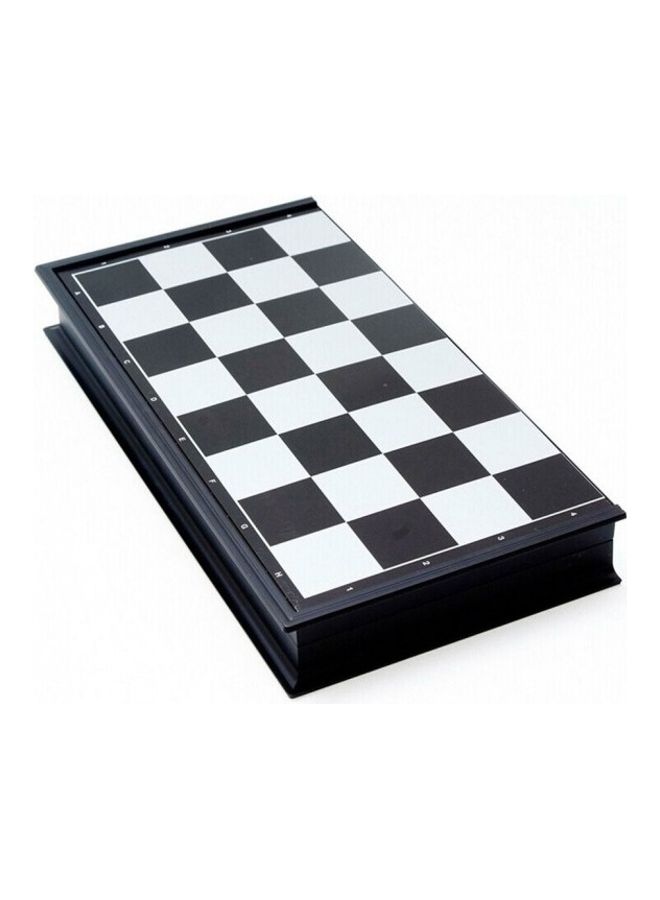 Magnetic Folding Chess Game - Black/White 25cm