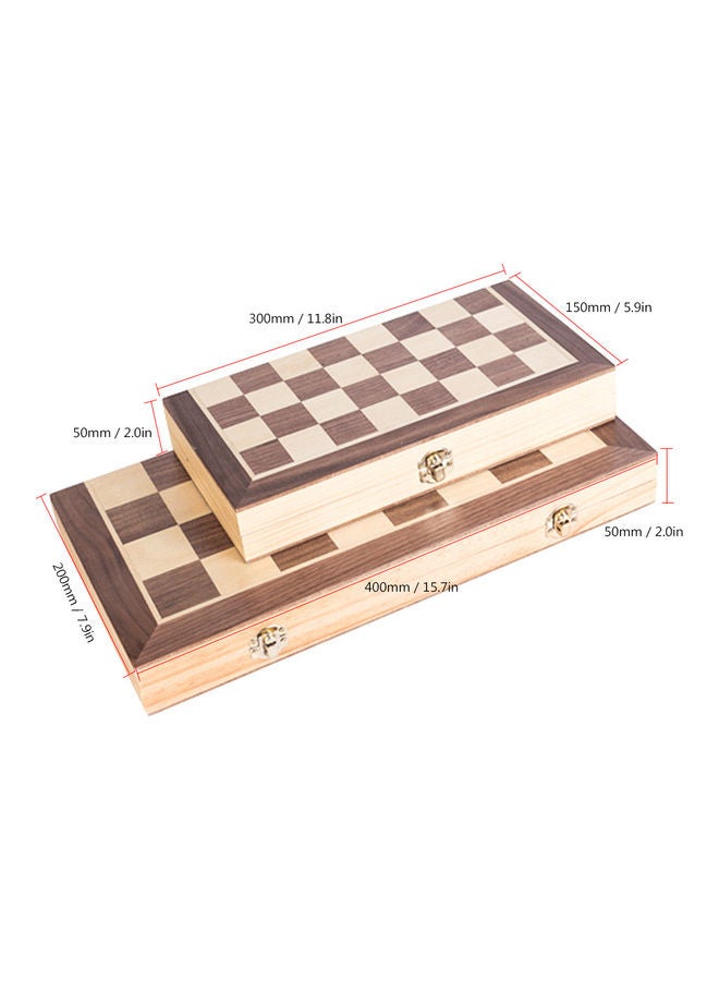 Portable Wooden Magnetic Chessboard