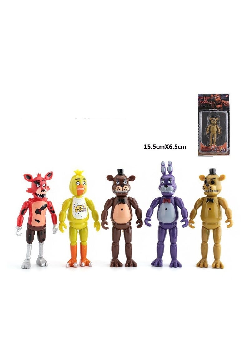 5-Piece Five Nights At Freddy's Theme Toy Set