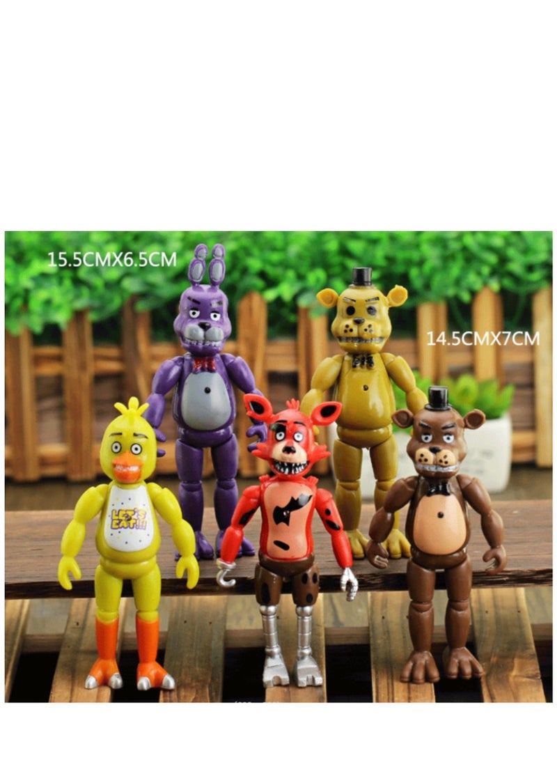 5-Piece Five Nights At Freddy's Theme Toy Set