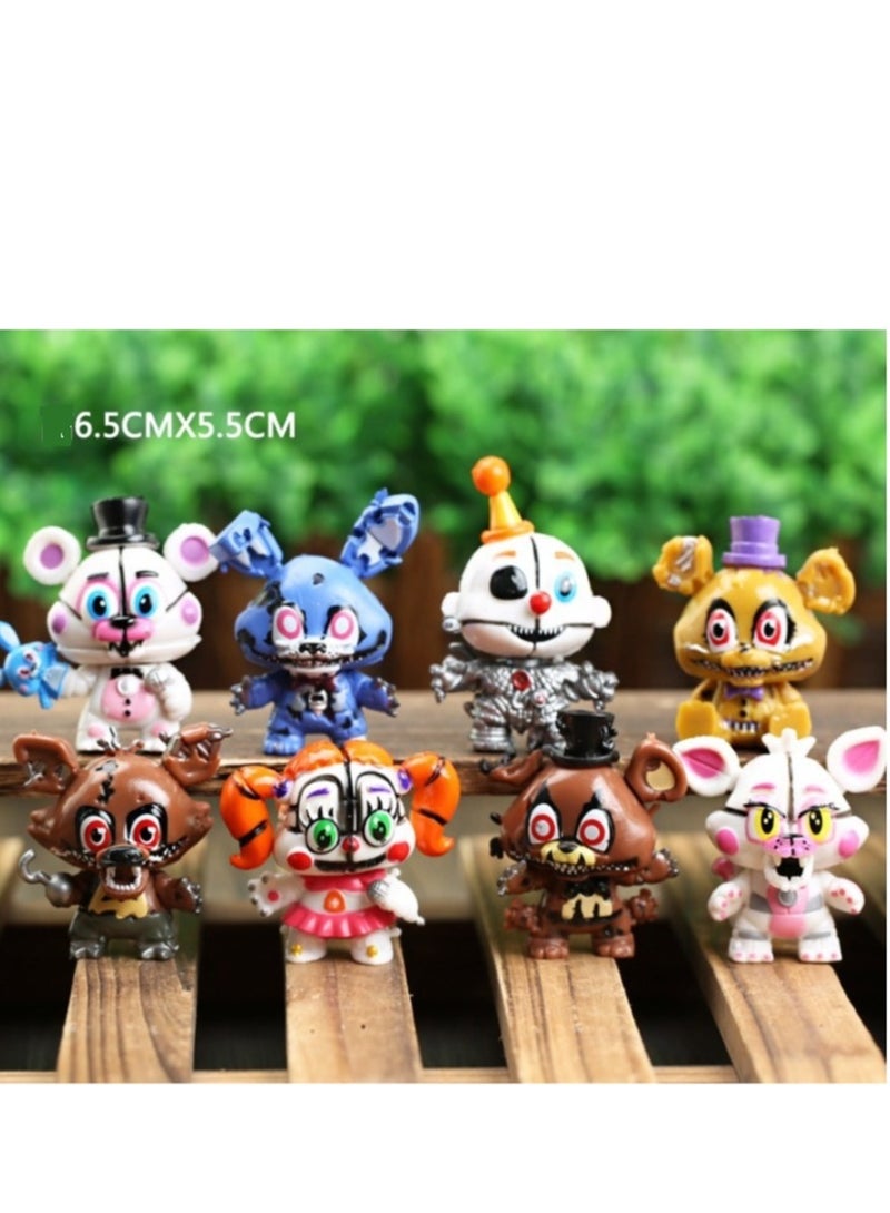 8-Piece Five Nights At Freddy's Theme Toy Set