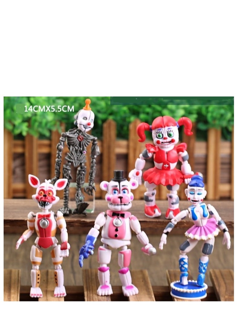 5-Piece Five Nights At Freddy's Theme Toy Set