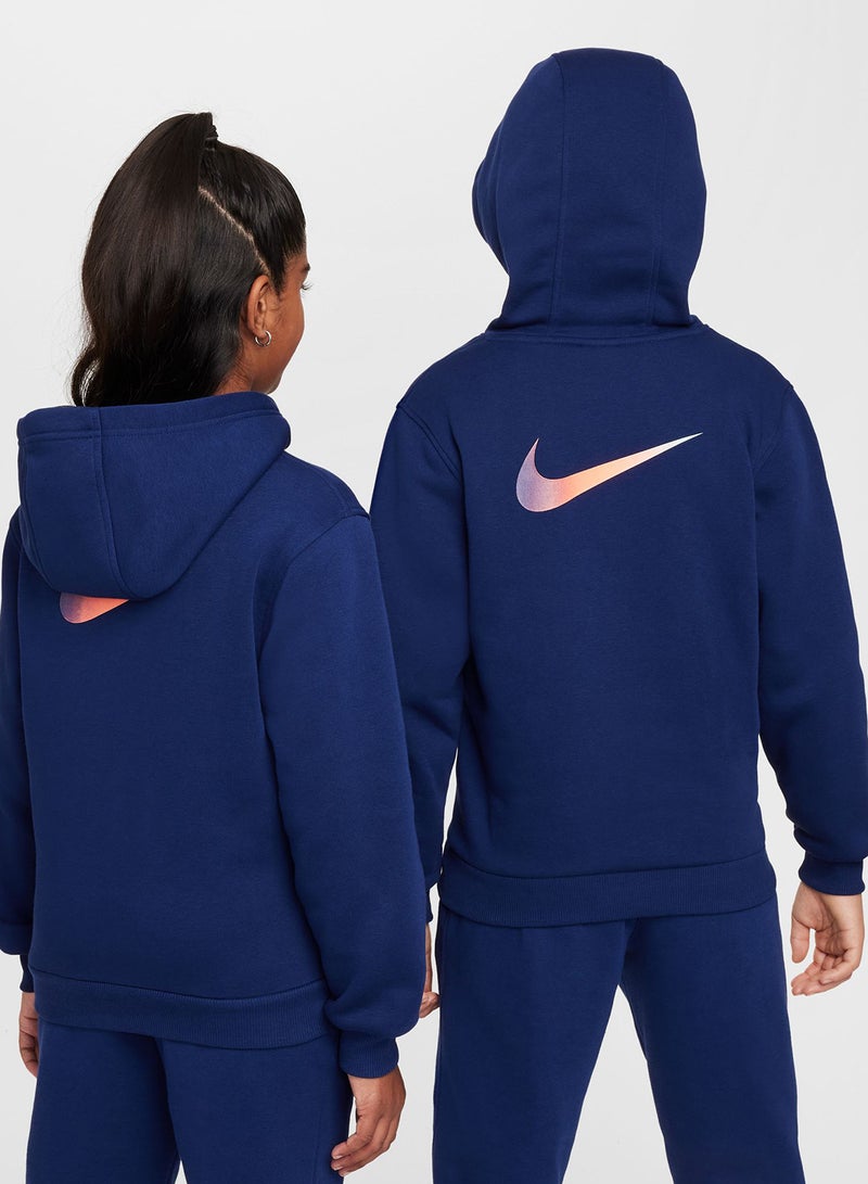 Kids Cr7 Club Fleece Hoodie