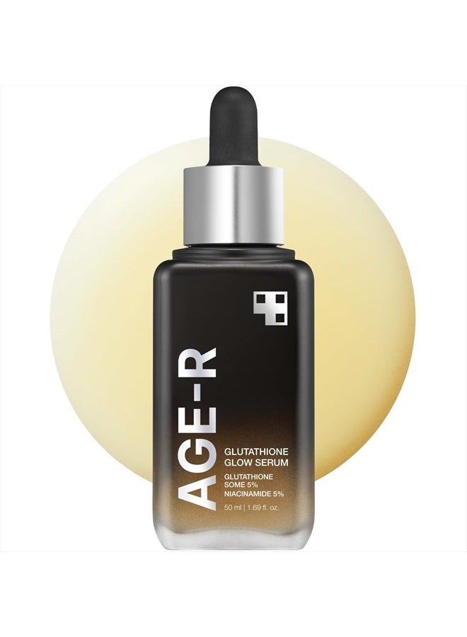 AGE-R Glutathione Glow Serum - Antioxidant & Elasticity Care Serum for 24Hr Pure Radiance, Korean Glass Glow Skin, Daily Use for Youthful Skin, Korean Skincare