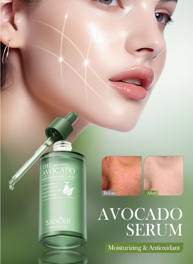 Facial Brightening Serum Avocado Niacinamide Whitening Serum Moisturizing Serum