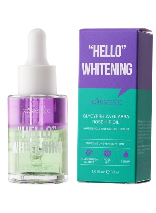 Facial Whitening Layered Serum Licorice + Rosehip Oil Serum Facial Care Antioxidant Whitening and Moisturizing Brightening Skin Tone