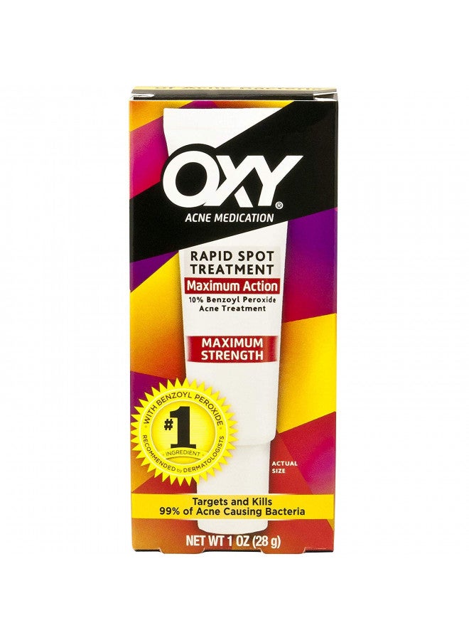 OXY Acne Medication Maximum Action Spot Treatment 0.82 oz (Pack of 3)