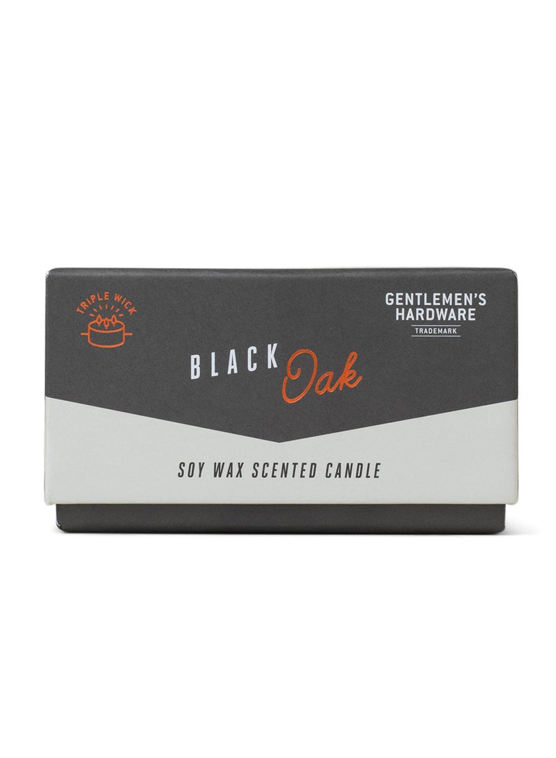 Concrete Candle Black Oak 7oz