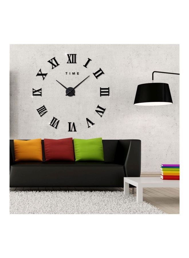 Decorative Wall Clock Black