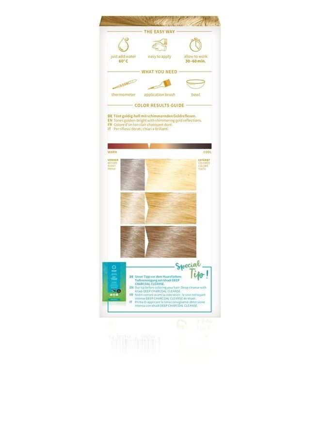 Khadi Blond Golden Hint Hair Color, 1 EA