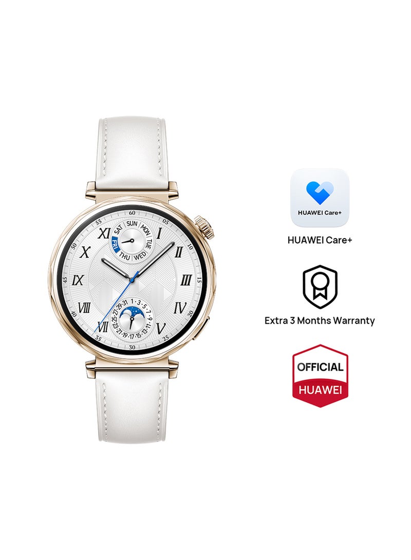 Watch GT 5 41mm Smartwatch, up to 7 Days Battery Life, All-new Running and Cycling Experience, Sharp-Edged Design Watch, Health Tracking, Compatible with iOS and Android White