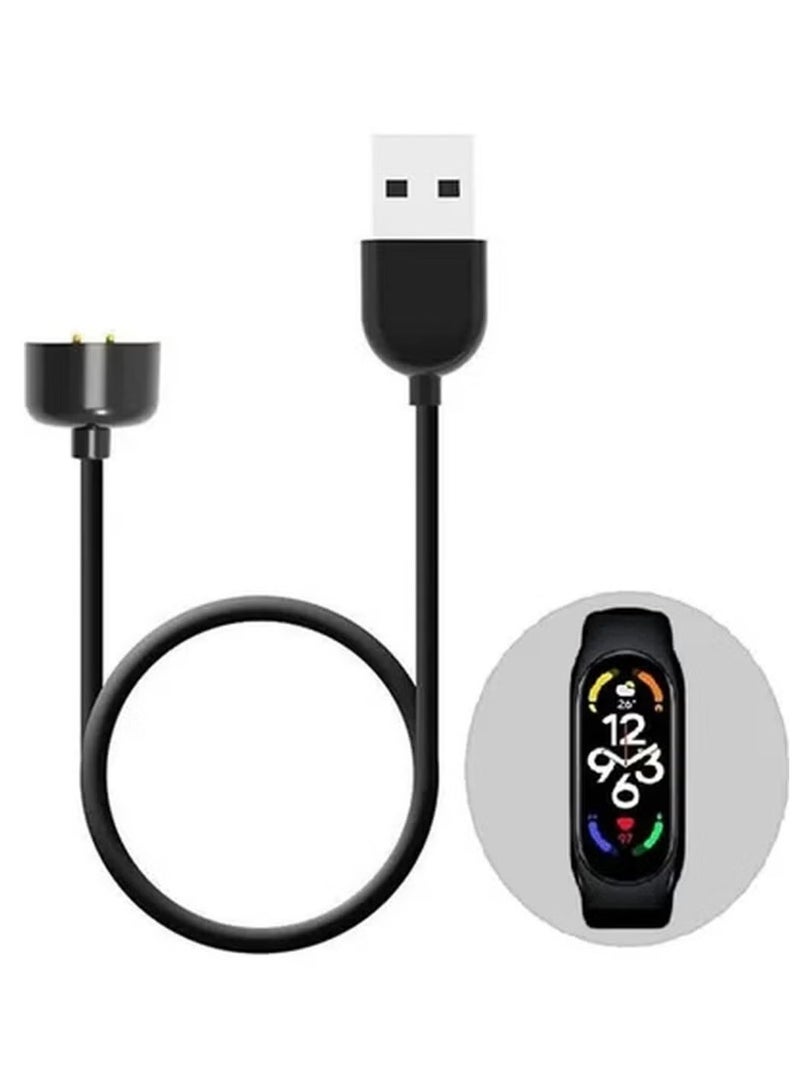 Charging Cable forMi Band 7 / Band 6 / Magnetic USB Fast Charging Cord 50cm Black