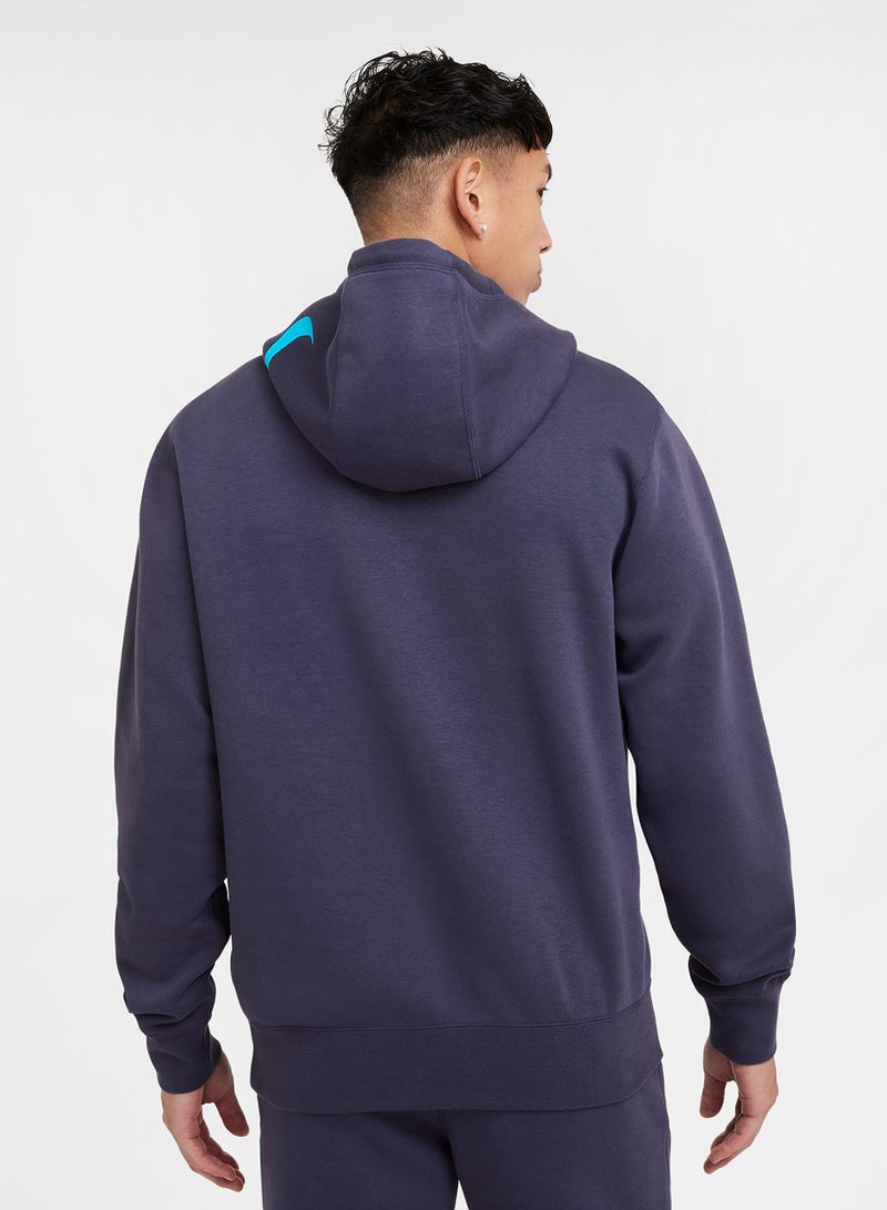 Logo Club Printed Hoodie