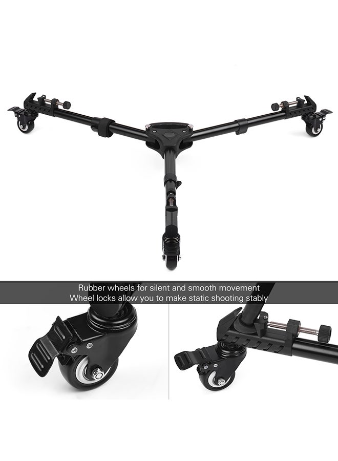 Tri-Wheel Tripod Dolly Black