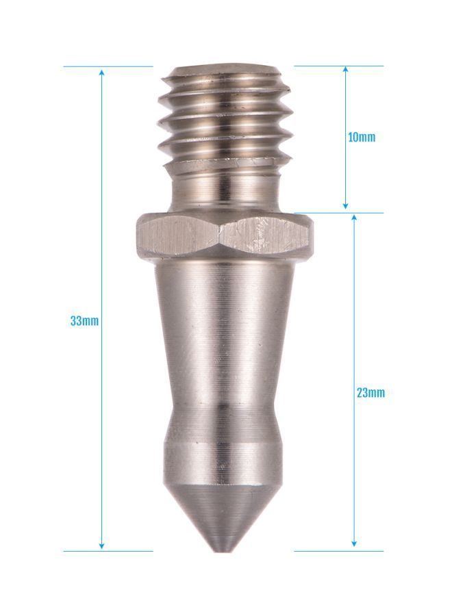 Stainless Steel Foot Screw For Tripod And Monopod Stand Silver