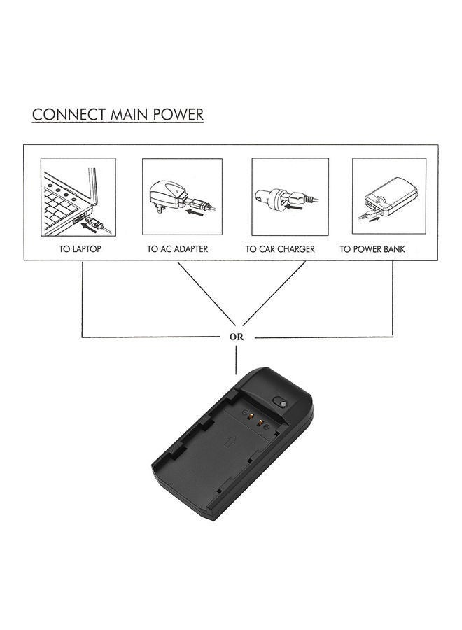 Mini Portable Plus Battery Charger Black