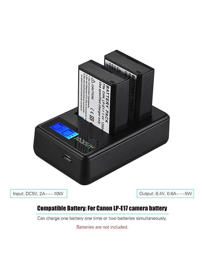 Compact Dual Channel Lcd Camera Battery Charger