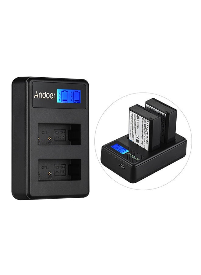 Compact Dual Channel Lcd Camera Battery Charger