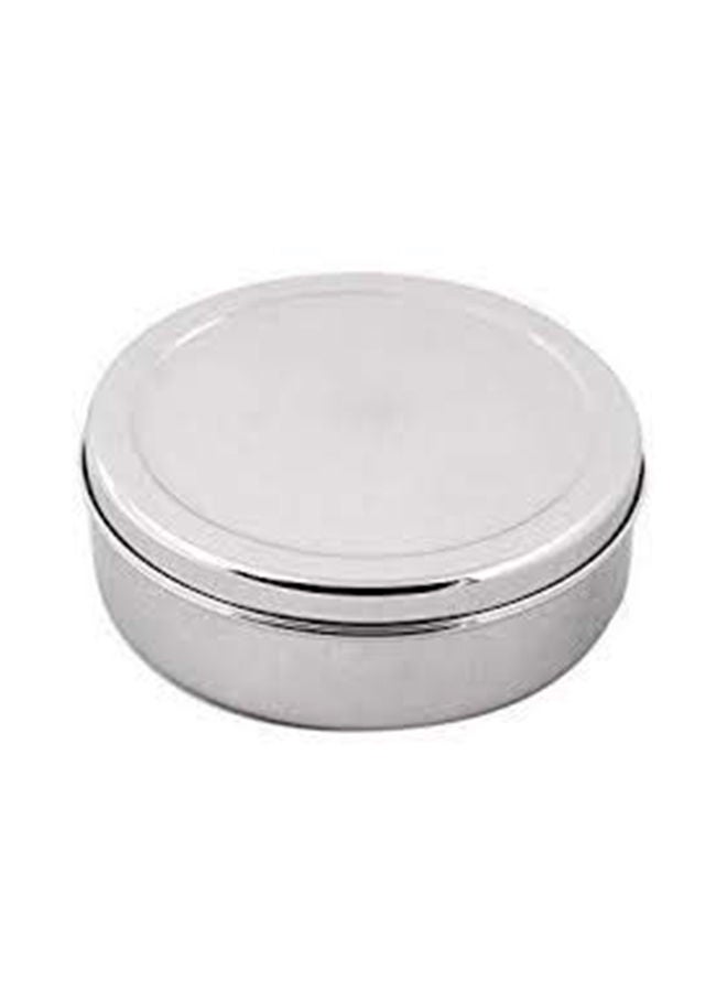 Stainless Steel Container With Lid Silver 17x2.5x6.5cm